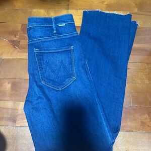 MOTHER THE HUSTLER ANKLE FRAY JEANS